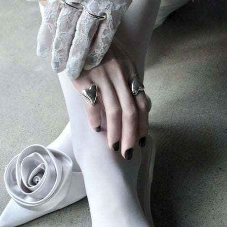 Heart ring / Silver 【Silver 925 product】