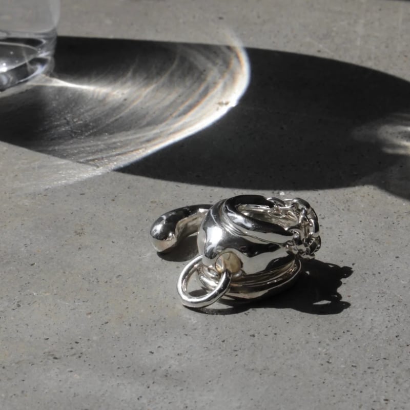 Vintage metal chain ring | Soierie Online Store