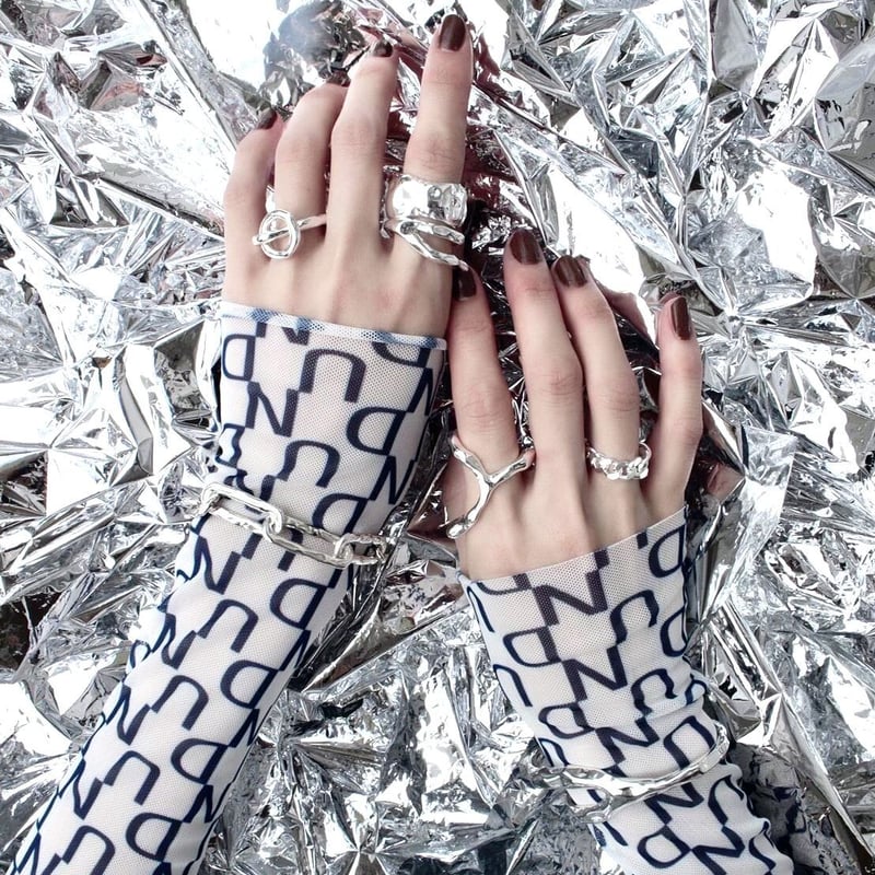 アクセサリー soierie framering Asymmetry metal frame ring (one color) | Soieri