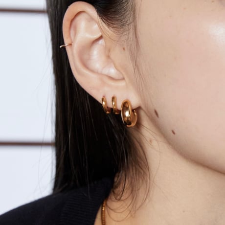 norme true circle pierce / SV925＋Gold Plated