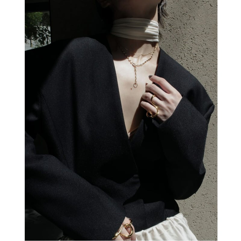 〈Soierie〉Connect eight loop ring Connect eight loop ring (large/2P) (one color)