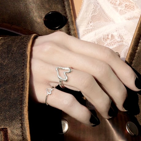 norme open heart mini ring / SV925