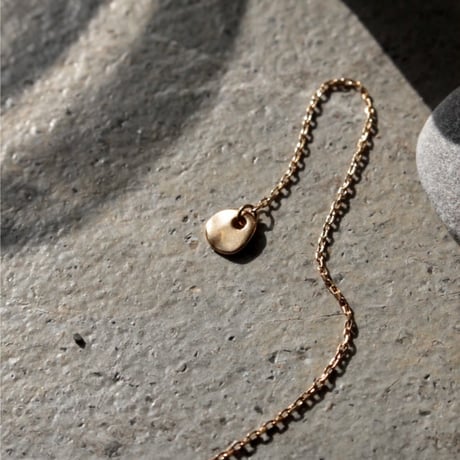 norme tag chain pierce (Round type/1P) / SV925＋Gold Plated