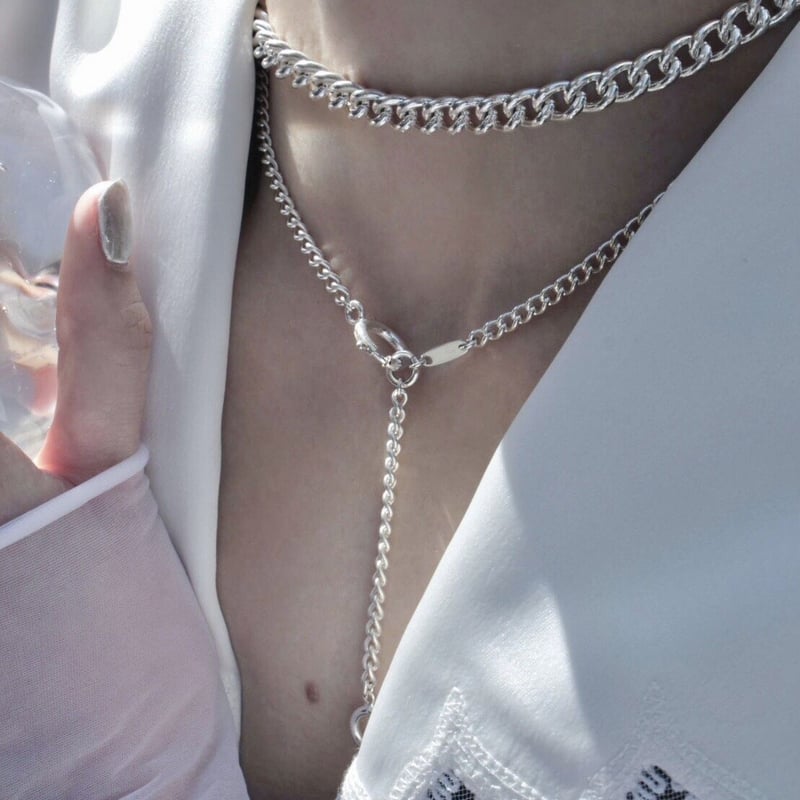 Utility necklace (2P) [Unisex line] | Soierie O