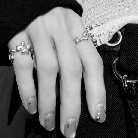 Heart loop ring / Gold【Silver 925 product】