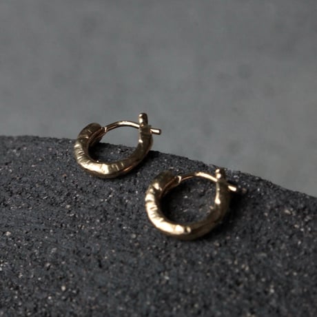 norme uncut hoop pierce (2p) / SV925＋Gold Plated