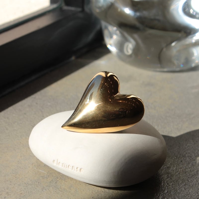 Heart brooch / Gold【Silver 925 product】 | Soier Heart brooch / Gold【Silver 925 product】 | Soier