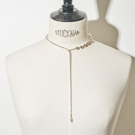 Ball chain hook necklace [Unisex line]
