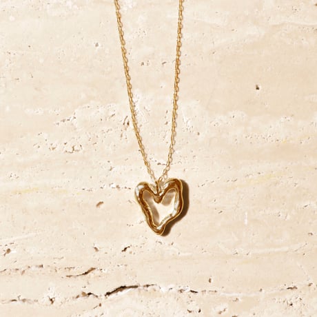 norme open heart necklace / SV925＋Gold Plated