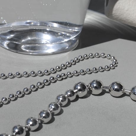 Ball chain hook necklace [Unisex line]
