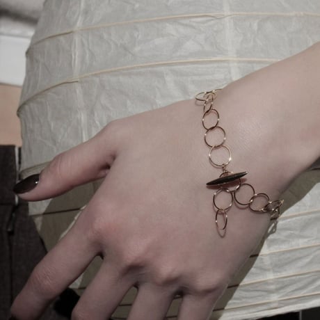 norme clear circle bracelet / SV925＋Gold Plated