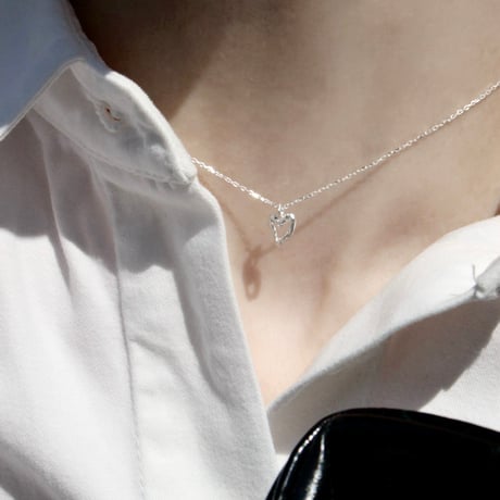 norme open heart mini necklace / SV925