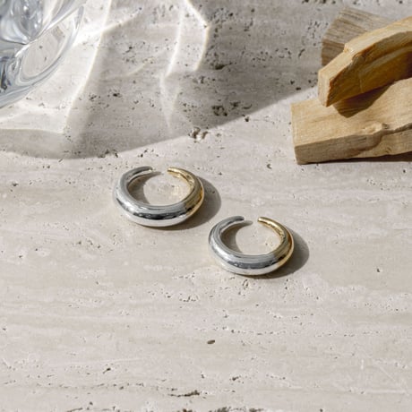 norme sleek earcuff ring  ＃12  (Mix/1P) / SV925＋Gold Plated