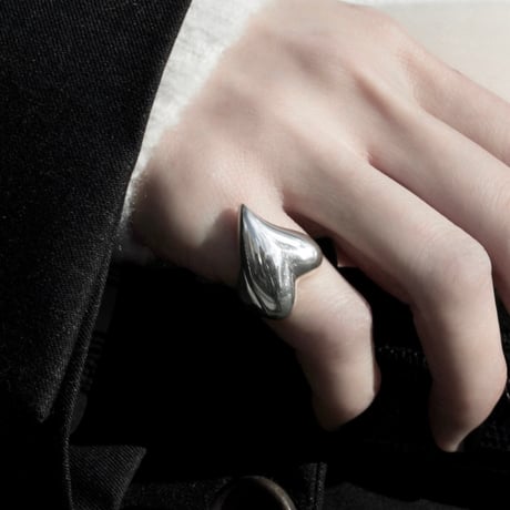 Heart ring / Silver 【Silver 925 product】