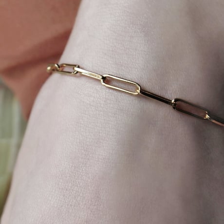 norme long frame bracelet [Unisex] / SV925＋Gold Plated