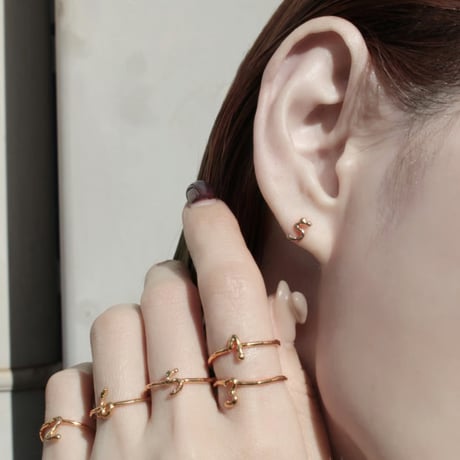 norme numbering ring / SV925＋Gold Plated