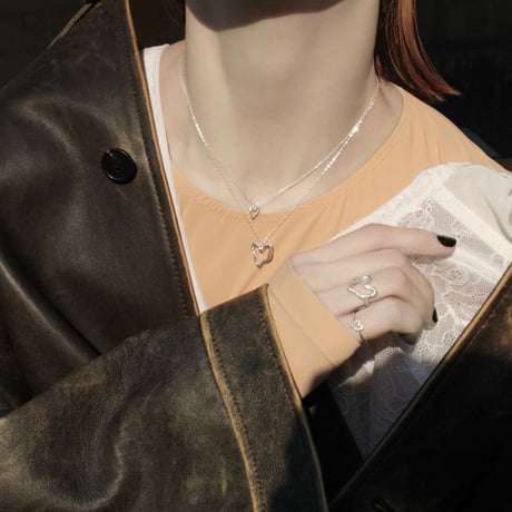 norme open heart mini ring / SV925