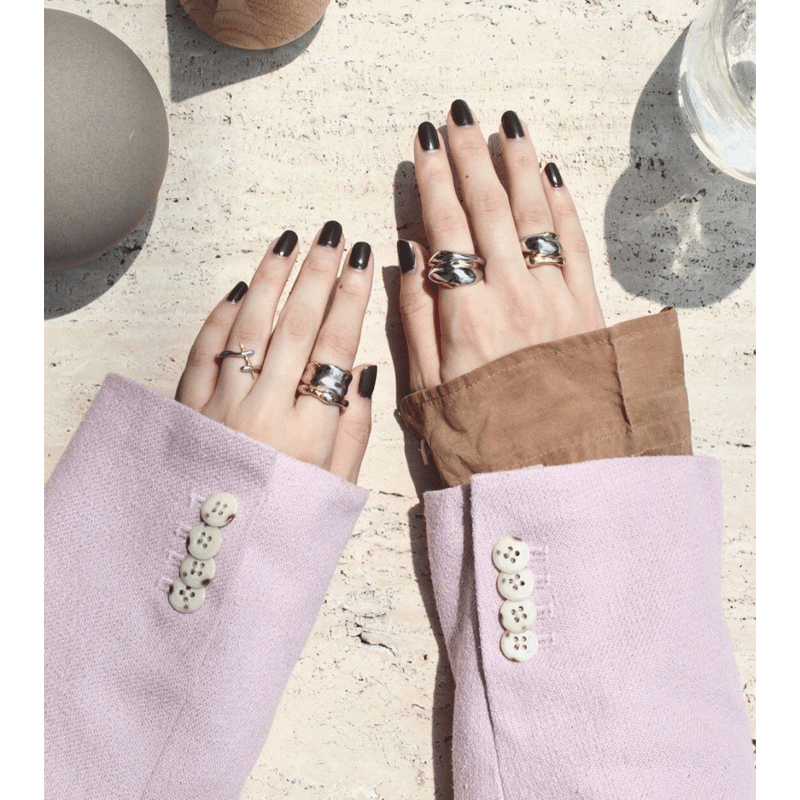 【美品】Chieko+ caviar Ring と earcuff ２点セット caviar｜CHIEKO+(チエコプラス)公式通販