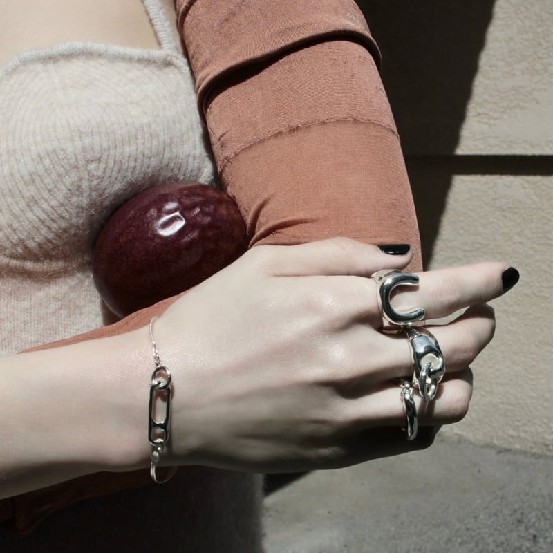 Vintage metal chain ring | Soierie Online Store