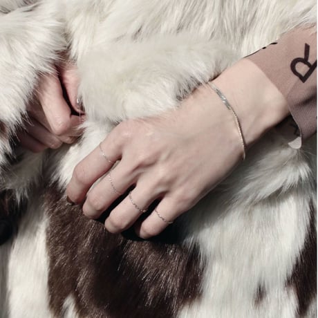norme flat snake  bracelet / SV925