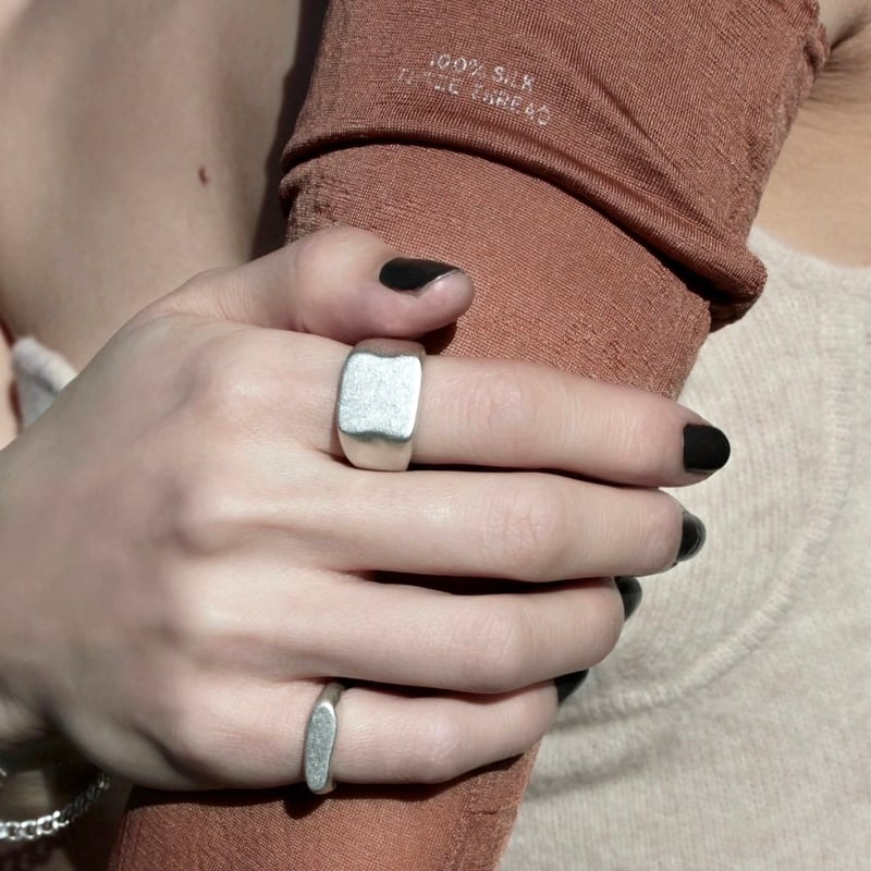 norme ID Ring ① / Matt silver | Soierie Online