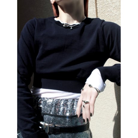 Metal art mantel necklace