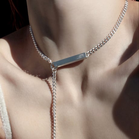 norme ID Plate necklace / SV925