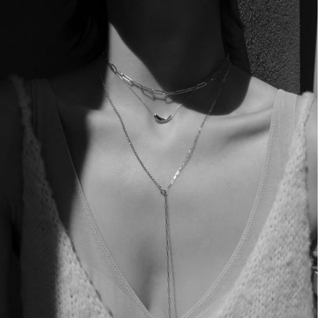 norme long frame necklace (Men's long type) / SV925＋Gold Plated