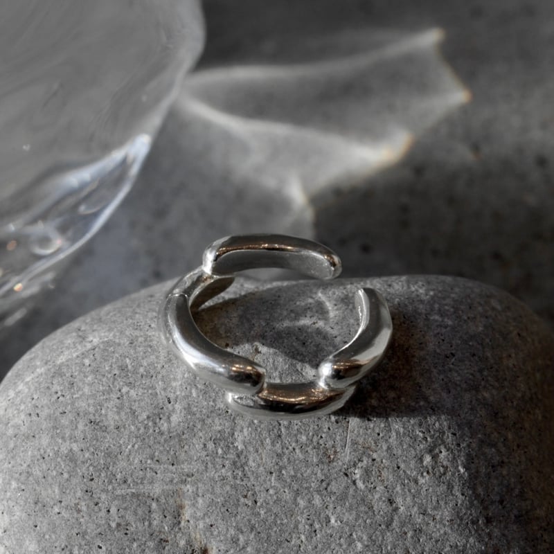 OXジュエリー　Silver Curve Pinky Ring13号 OXジュエリー Silver Curve Pinky Ring13号 Curved Silver Pinky Ring