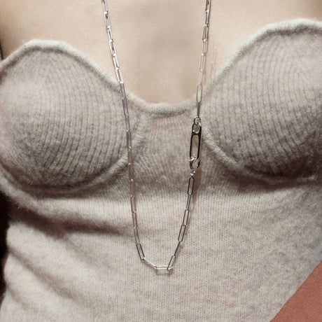 Gem clip necklace(3p set)