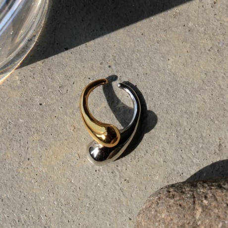 Metal art pinky cuff ring (mix color)