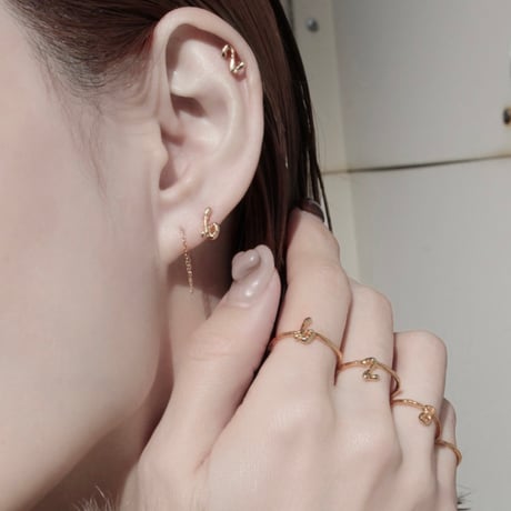norme numbering pierce (1P) / SV925＋Gold Plated