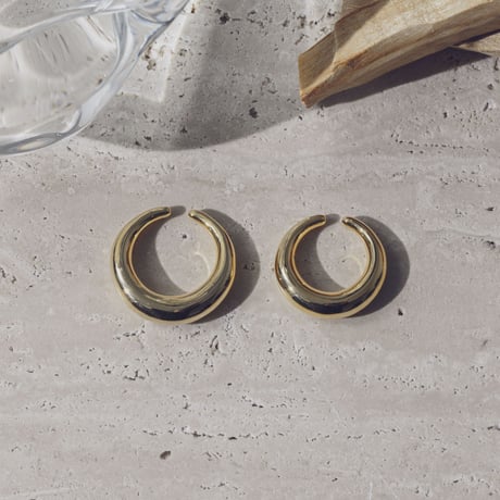 norme sleek earcuff ring (1P) #4 / SV925＋Gold Plated