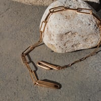 norme dew long frame bracelet / SV925＋Gold Plated