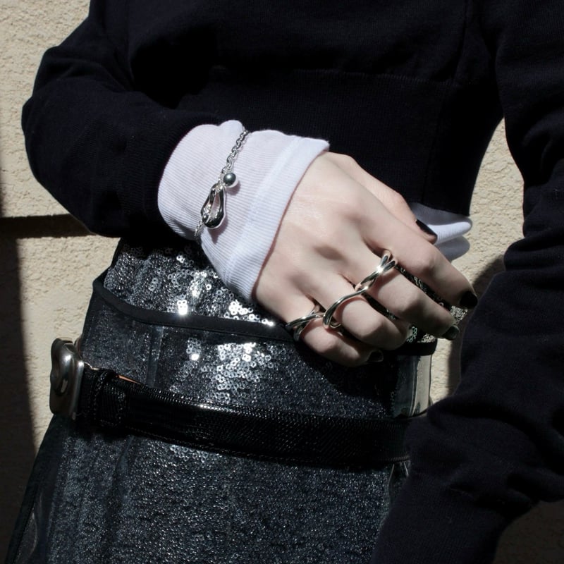 Metal art mantel bracelet | Soierie Online Store