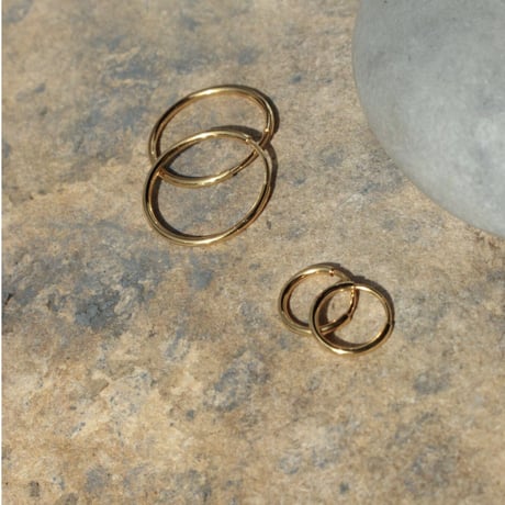 Halo hoop pierce (Small/2P) / Gold