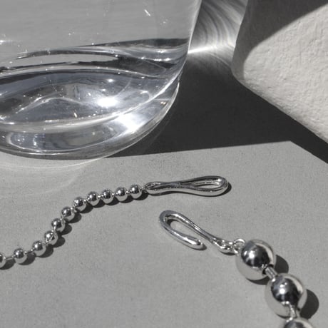 Ball chain hook necklace [Unisex line]