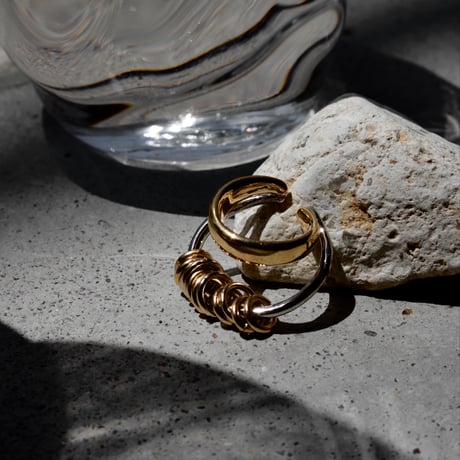 Infinity coil cuff ring (mix color)