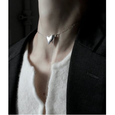 Heart necklace / Silver【Silver 925 product】