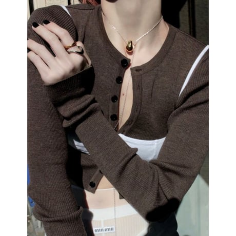 Poire long necklace