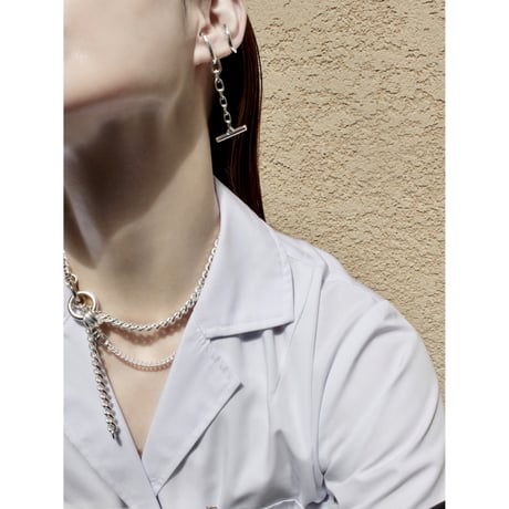 Infinity chain cuff ring