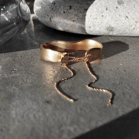 norme playing chain w ring (Matt) / SV925＋Gold Plated