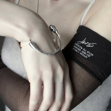 Metal art object bangle