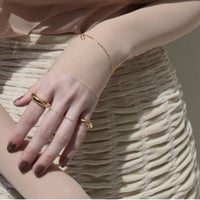 norme third bracelet / SV925＋Gold Plated