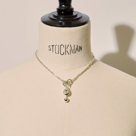 Tribal barbell necklace