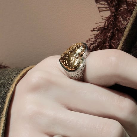 Heart barbell ring