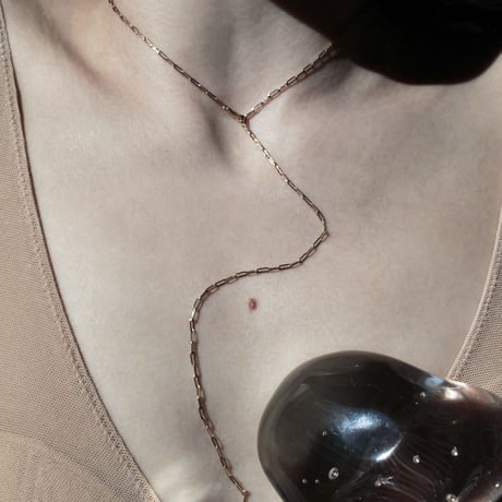 norme air metal necklace / K18