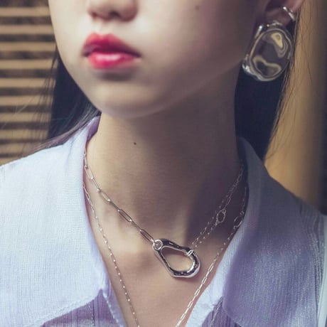 Moist plate earing / Silver