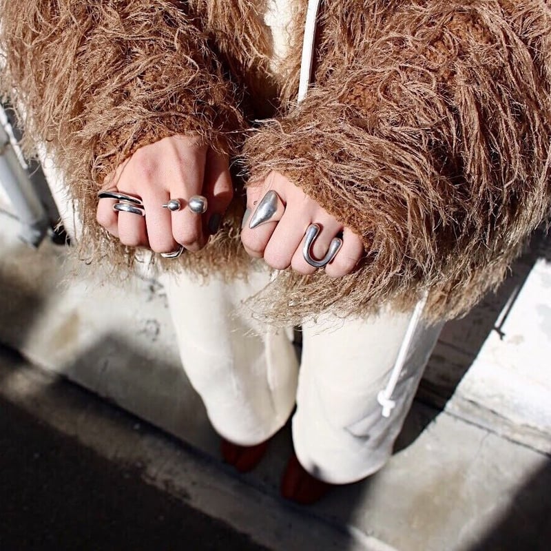 Bone curve ring | Soierie Online Store