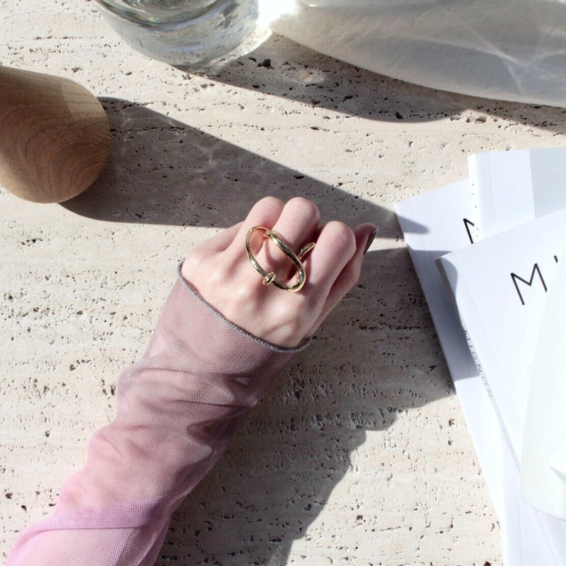 Neo coil earcuff ring (one color) | Soierie Onl Neo coil earcuff ring (one color) | Soierie Onl